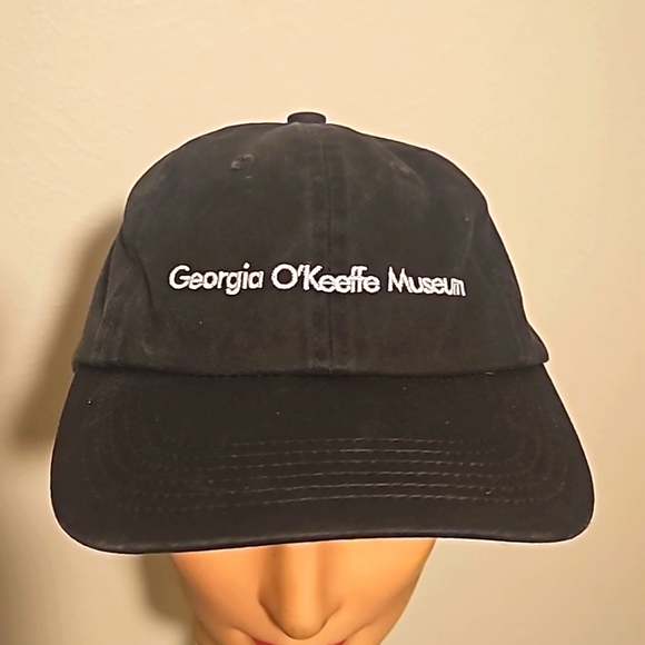 Georgia O'Keefe Museum embroidered logo baseball cap unisex adjustable - Picture 1 of 5